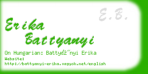 erika battyanyi business card